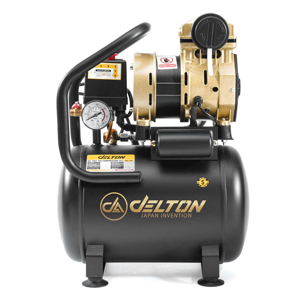 ปั๊มลม OIL FREE DELTON รุ่น FAC-18L 18 ลิตร 600 วัตต์_0